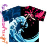FullGraphic Tshirt - Tsubaki D18-A Nami Blue
