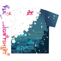 FullGraphic Tshirt - Tsubaki D10-A Koi Blue