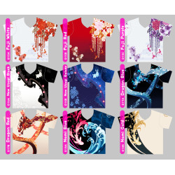 FullGraphic Tshirt - Tsubaki D10-A Koi Blue