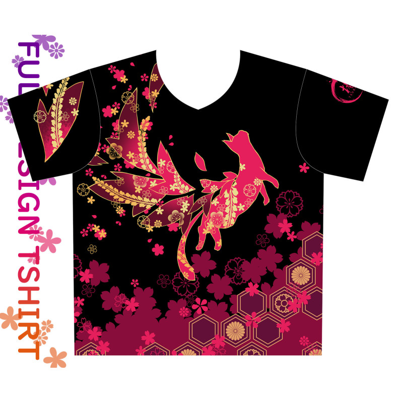 FullGraphic Tshirt - Tsubaki D12-A Tsubasa Red