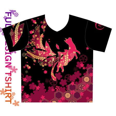 FullGraphic Tshirt - Tsubaki D12-A Tsubasa Red